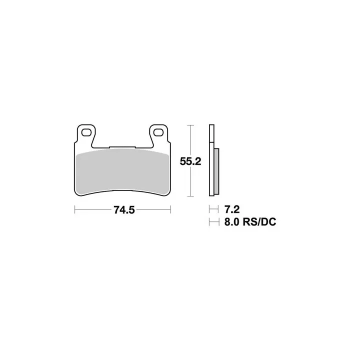 SBS 734DC#1.jpg. SBS 734DC Race Front Brake Pad