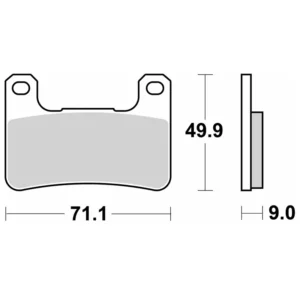 806ds. SBS 806DS Race Front Brake Pad