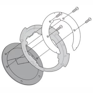 BF22. GIVI Flange - BMW R1200GS 08