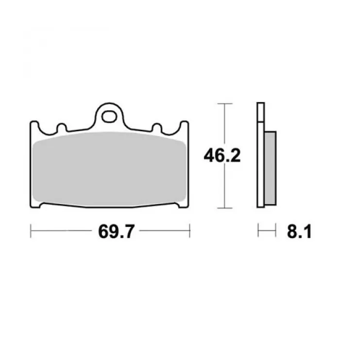 SBS 631HF#1.jpg. SBS 631HF Brake Pad