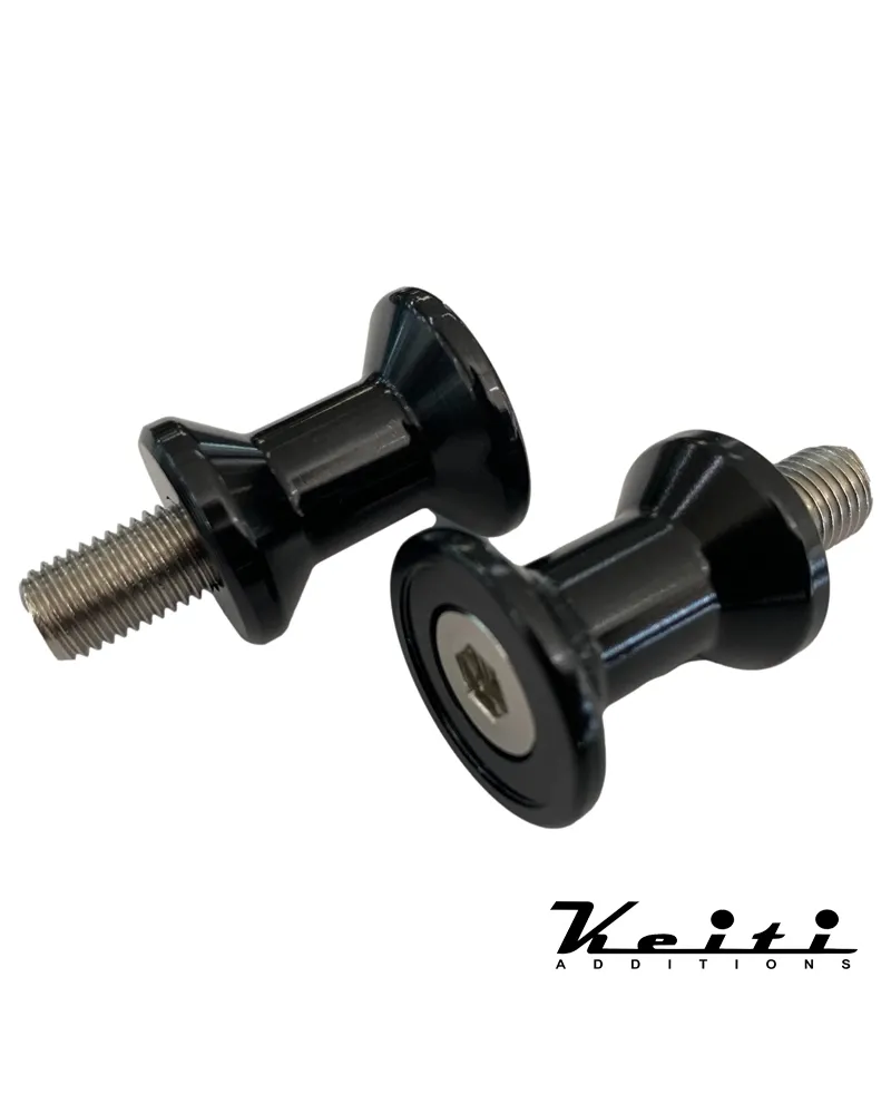 bb-80k. KEITI Swingarm Bobbins - 6mm - Black