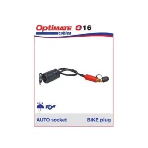 O16-SINGLE#1.jpg. OPTIMATE Adapter Bike Plug To Auto Socket - 30cm