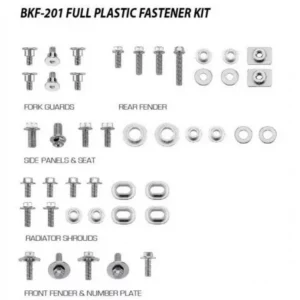 282-bkf-201. MSD Plastics Fastener Kit - YZ125/250 02-14