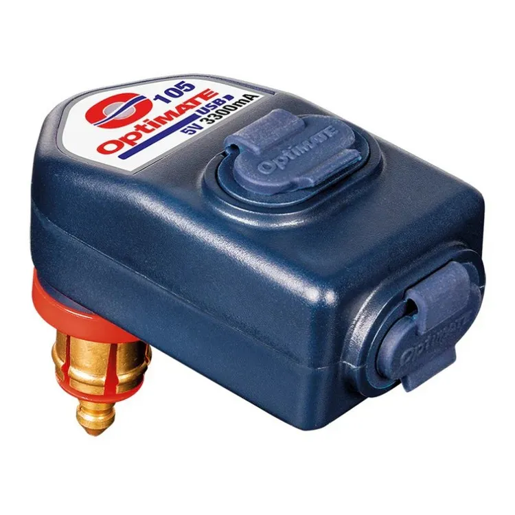 O105-SINGLE #2. OPTIMATE Charger Dual Output USB - BMW/Triumph