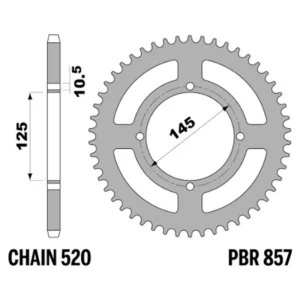 213-R-0857-41#1.jpg. PBR Rear Sprocket 857-41