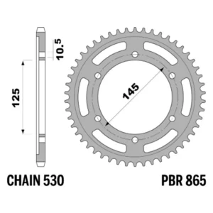 213-R-0865-44#1.jpg. PBR Rear Sprocket 865-44