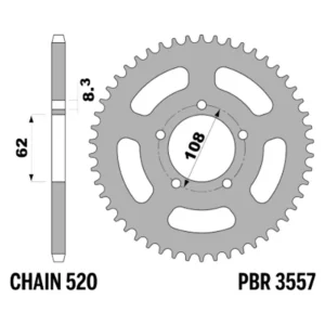 213-R-3557-41#1.jpg. PBR Rear Sprocket 3557-41