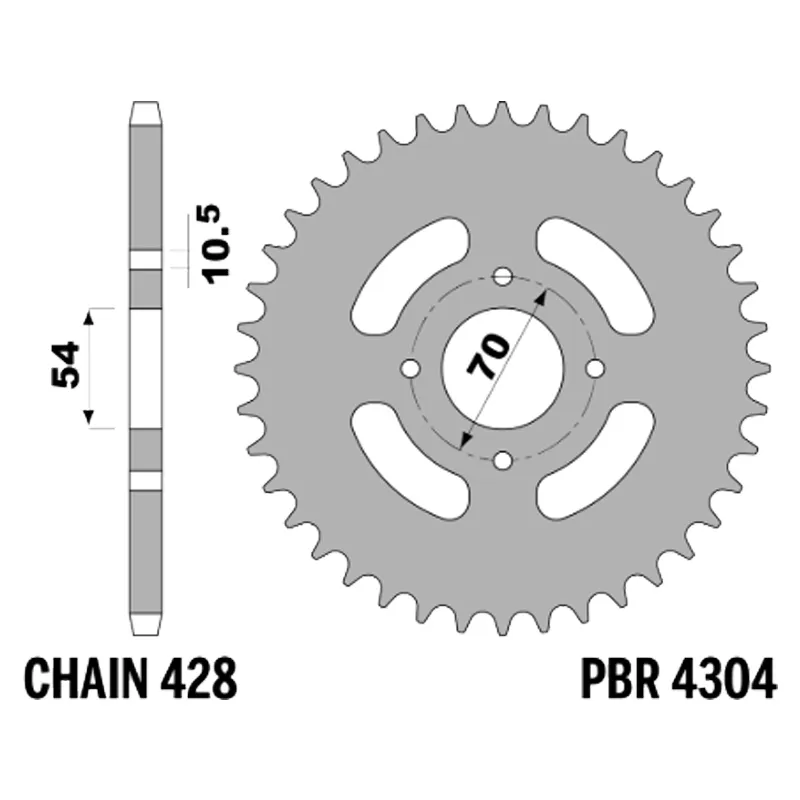 213-R-4304-41#1.jpg. PBR Rear Sprocket 4304-41