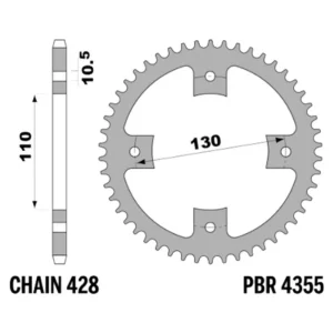 213-R-4355-50#1.jpg. PBR Rear Sprocket 4355-50