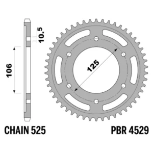 213-R-4529-49#1.jpg. PBR Rear Sprocket 4529-49