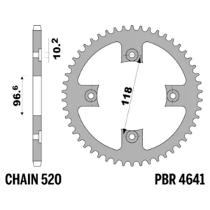 213-R-4641-42#1.jpg. PBR Rear Sprocket 4641-42