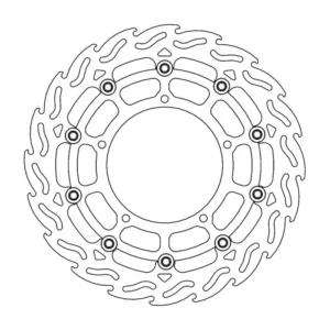 221-112043#1.jpg. MOTO-MASTER Flame Brake Disc Front Left - YZF-R1/FZ1/V-Max