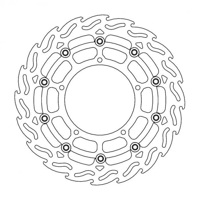 221-112043#1.jpg. MOTO-MASTER Flame Brake Disc Front Left - YZF-R1/FZ1/V-Max
