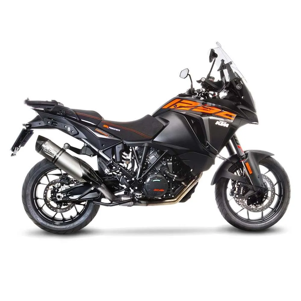 245-14192e. LEO VINCE LV1 Evo Stainless Slip-On - KTM 1090 / 1290 Adventure
