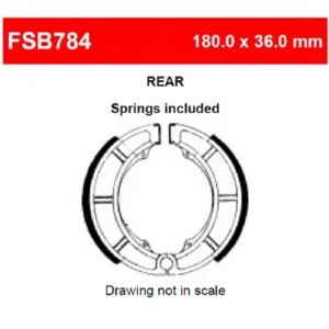 220-FSB784#1.jpg. FERODO Brake Shoe EBC626
