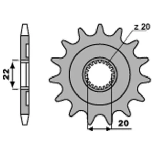 213-F-2103-18#1.jpg. PBR Front Sprocket 2103-18