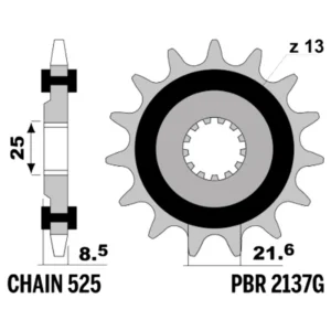 213-F-2137G-15#1.jpg. PBR Front Sprocket Rubber Damper 2137-15
