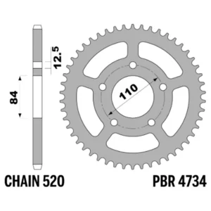 213-R-4734-41#1.jpg. PBR Rear Sprocket 4734-41