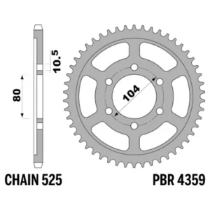 213-R-4359-41#1.jpg. PBR Rear Sprocket 4359-41