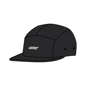 Leatt_2026_Lifestyle_Cap5Panel_Black_Front_5026081. Leatt Cap Panel - Black