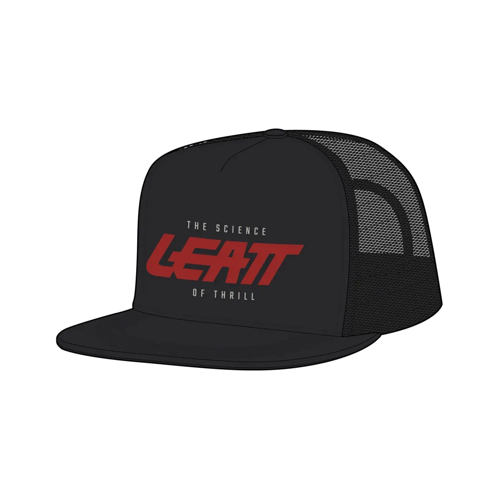 Leatt_2026_Lifestyle_CapTrucker_Black_Front_502608. Leatt Cap Trucker - Black