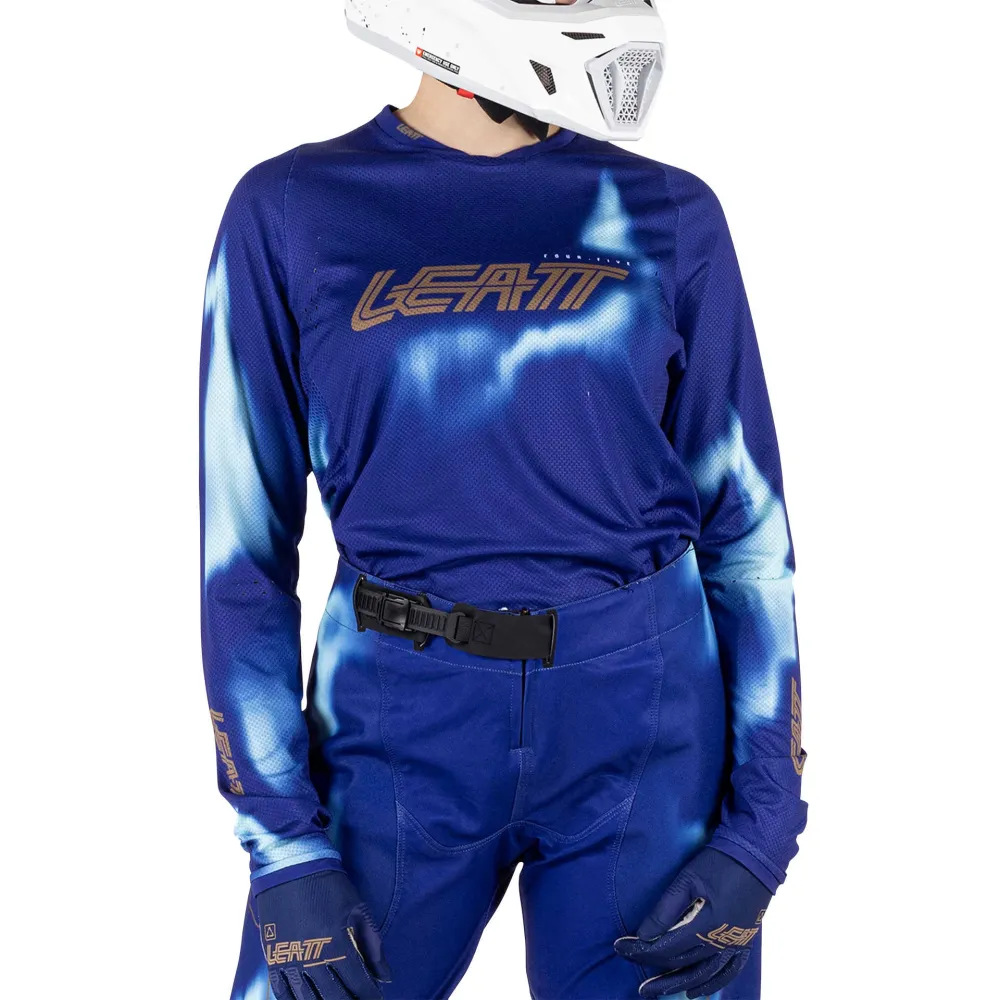 Leatt_JerseyMoto_4.5LiteWmn_DeepBlue_Front_5026000. Leatt Jersey Moto 4.5 Lite Women - Deep Blue