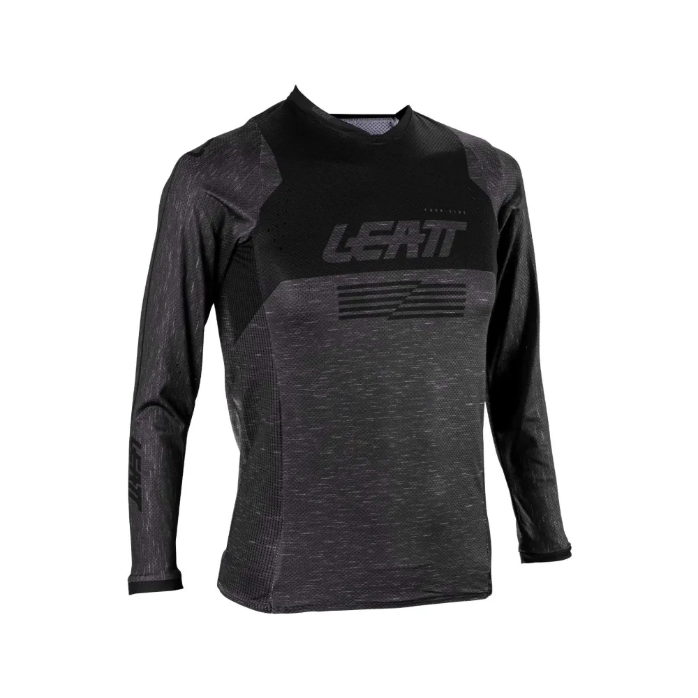 Leatt_JerseyMoto_4.5Jnr_StealthBlackGrey_ProductFr. Leatt Jersey Moto 4.5 Junior - Stealth