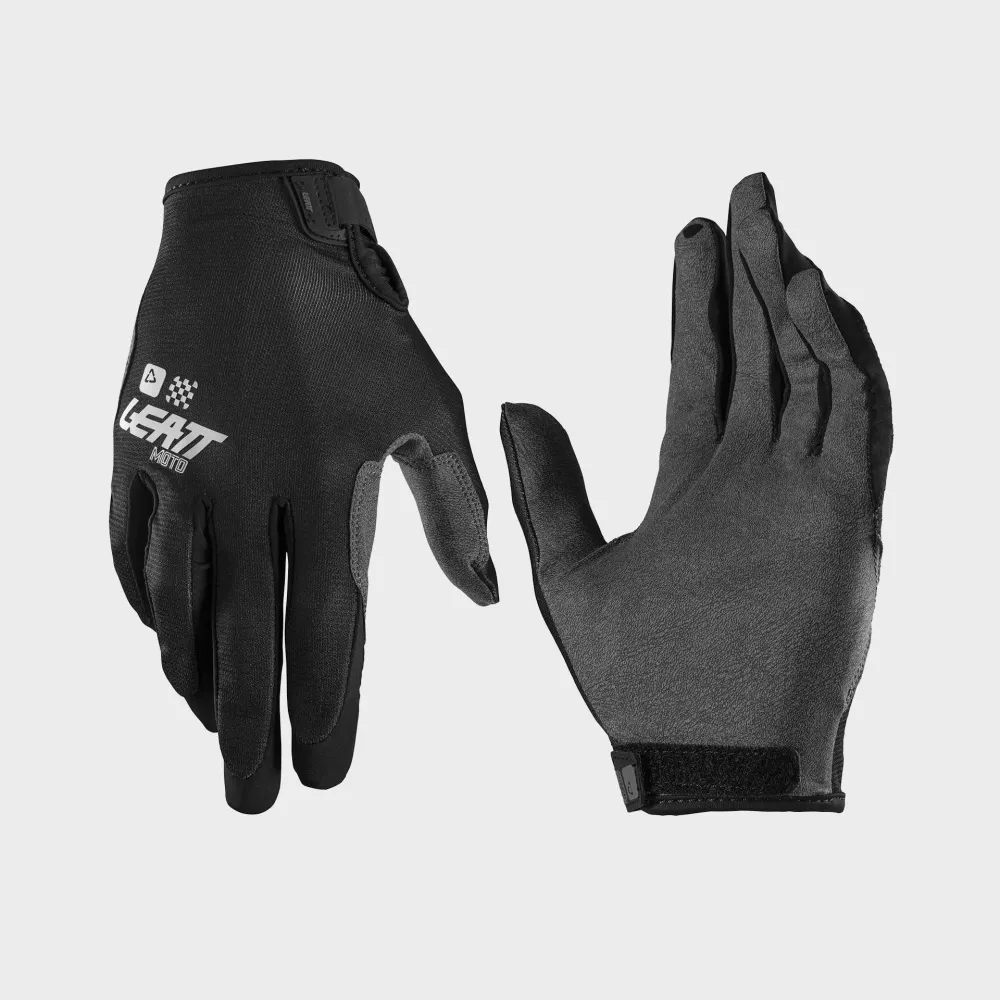 30945_Glove_Moto_1.5_Mini_Black_1_6027001120-done. Leatt Moto 1.5 GripR Mini-Junior Glove - Black
