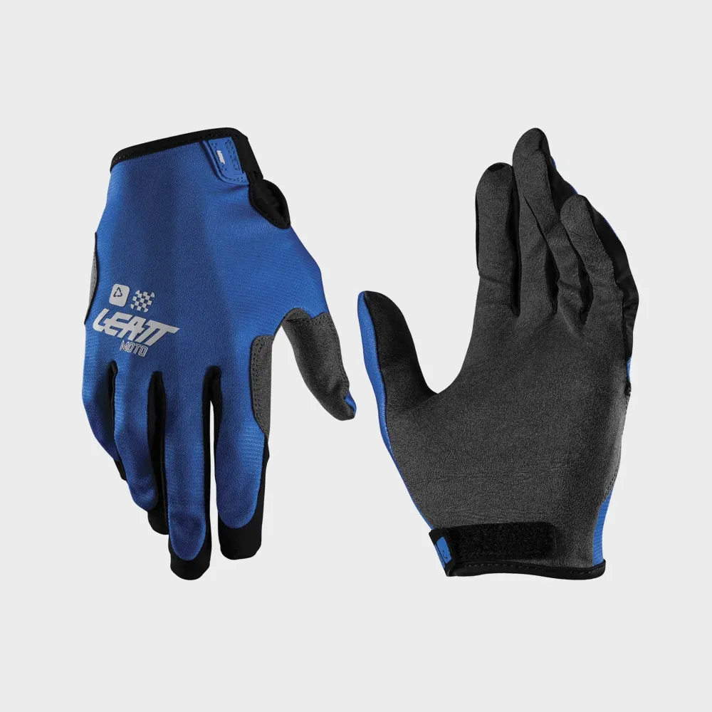 30946_Glove_Moto_1.5_Mini_Blue_1_6027001140-done. Leatt Moto 1.5 GripR Mini-Junior Glove - Blue