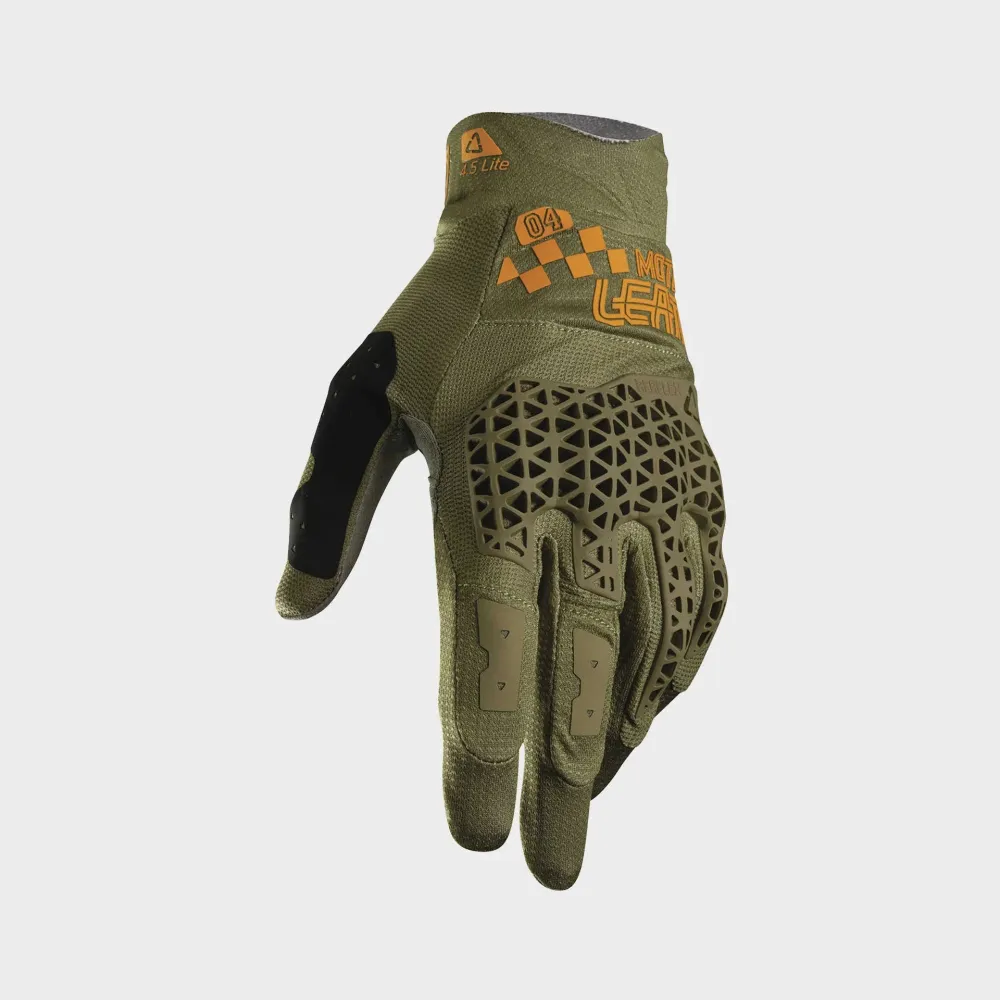 31587_Glove_Moto_4.5_Lite_Speed_Khaki_Brown_4_6027. Leatt Moto 4.5 Lite Glove - Speed Khaki Brown