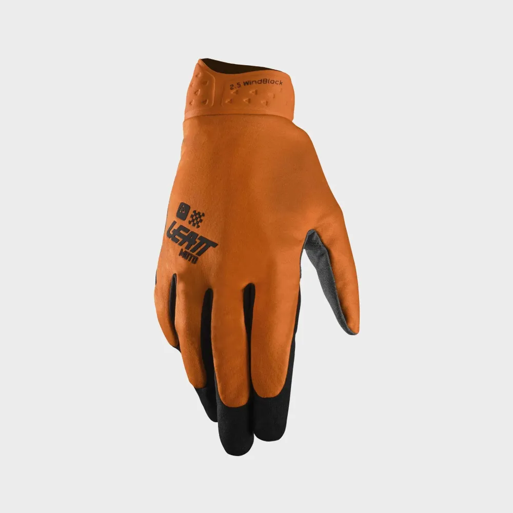 31598_Glove_Moto_2.5_WindBlock_Orange_2_6027010400. Leatt Moto 2.5 WindBlock Glove - Orange
