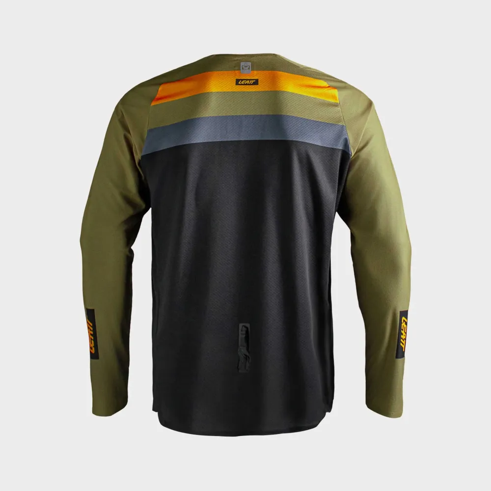 31532_Jersey_Moto_4.5_Enduro_Stripe_Khaki_Brown_2_. Leatt Moto 4.5 Enduro Jersey - Stripe Khaki Brown