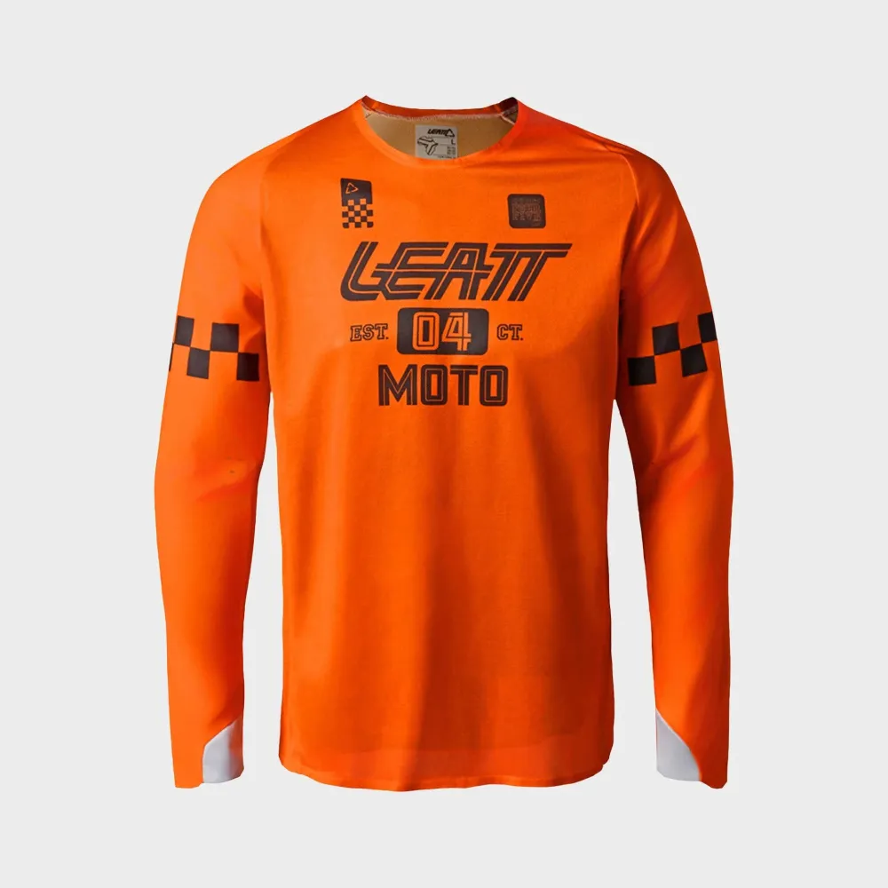 30844_Jersey_Moto_4.5_Enduro_X-flow_Speed_Orange_1. Leatt Moto 4.5 Enduro X-flow Jersey - Speed Orange