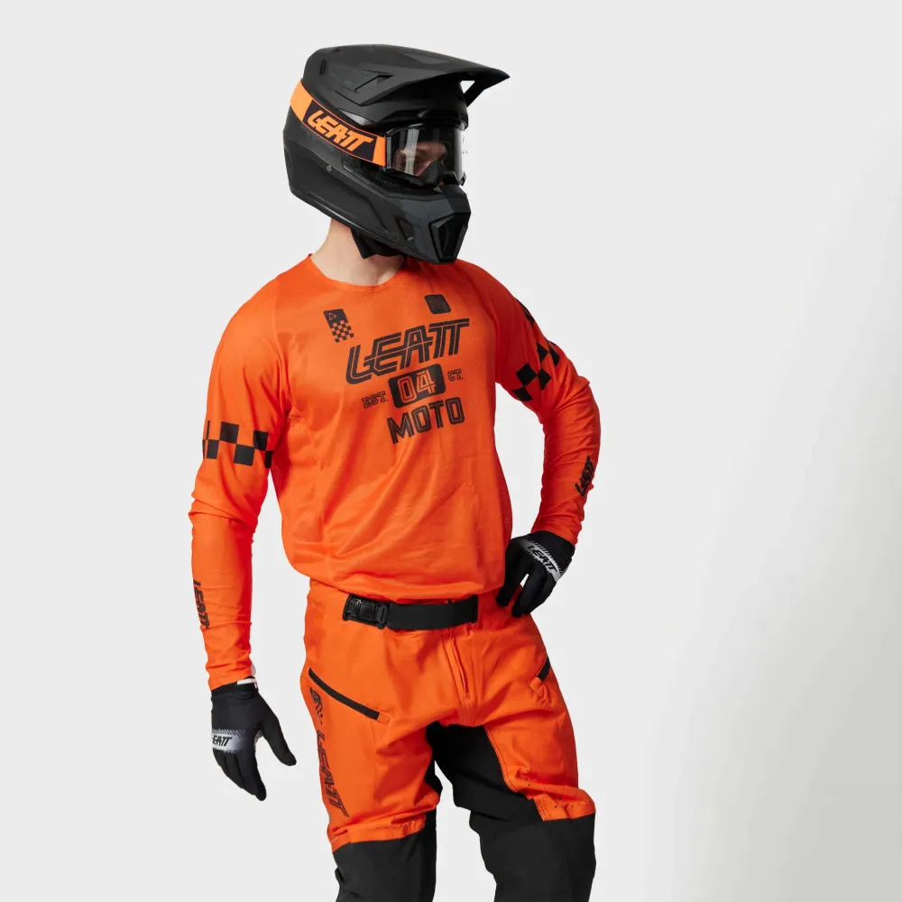 30844_Leatt_Jersey_Moto_4.5_Enduro_X-flow_Speed_Or. Leatt Moto 4.5 Enduro X-flow Jersey - Speed Orange
