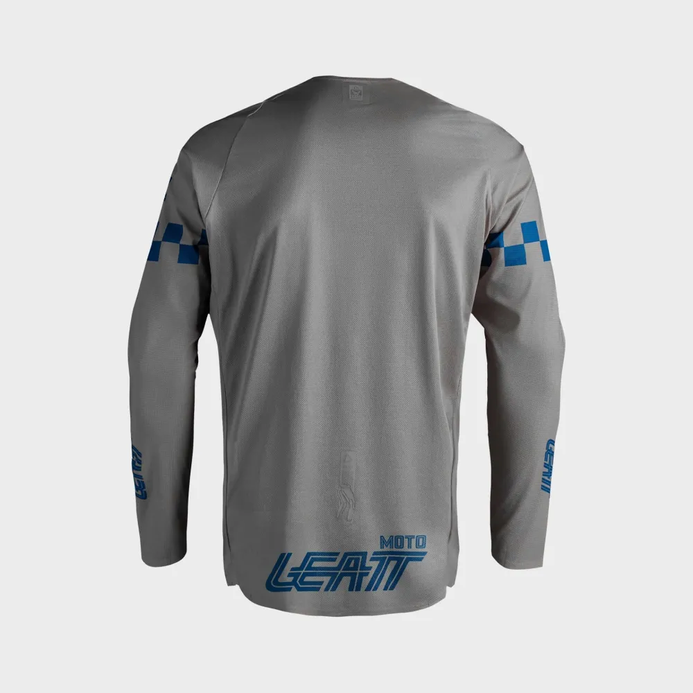 30845_Jersey_Moto_4.5_Enduro_X-flow_Speed_Steel_Gr. Leatt Moto 4.5 Enduro X-flow Jersey - Speed Steel Grey