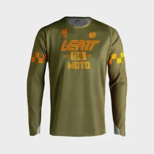 30846_Jersey_Moto_4.5_Enduro_X-flow_Khaki_Brown_1_. Leatt Moto 4.5 Enduro X-flow Jersey - Khaki Brown