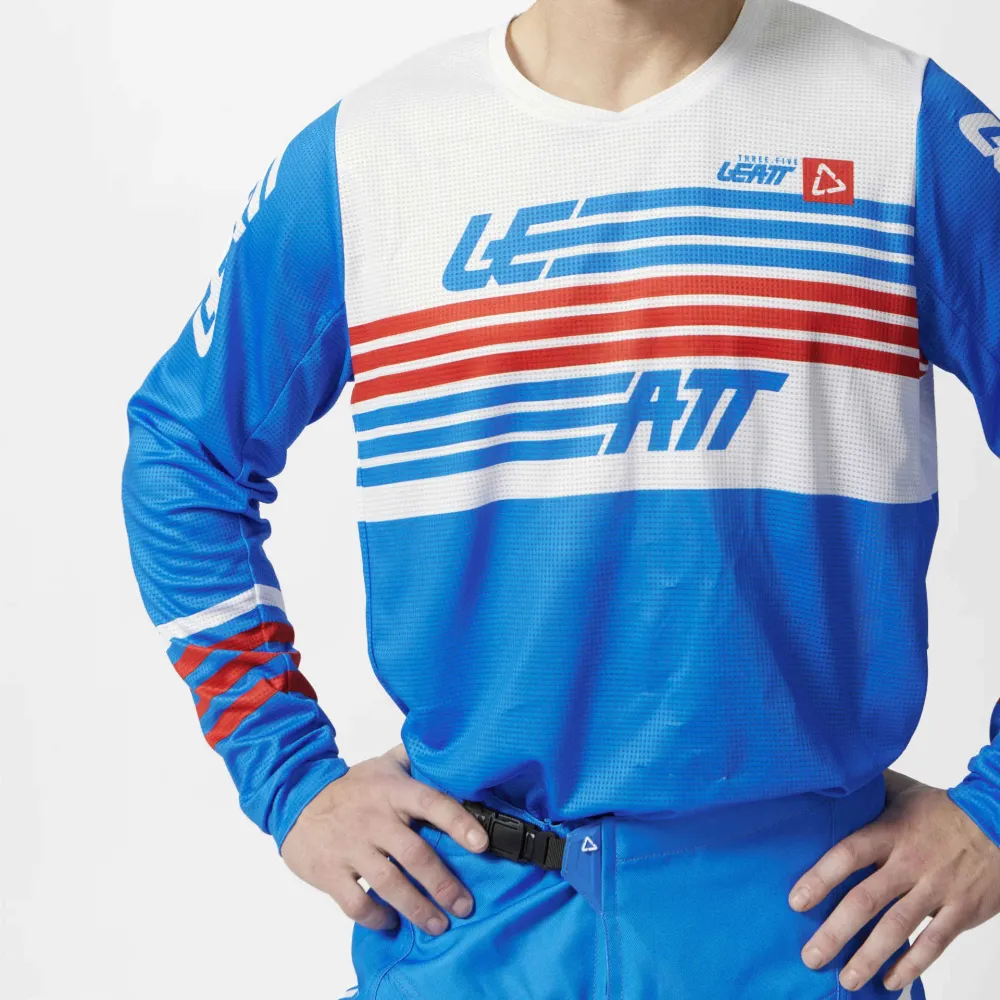 31571_Leatt_Jersey_Moto_3.5_Stripes_Blue_4_5027001. Leatt Moto 3.5 Jersey - Stripes Blue
