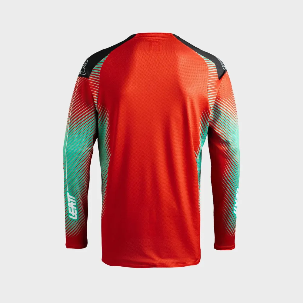 31607_Jersey_Moto_4.5_Jr_Hatched_Red_2_5027010800-. Leatt Moto 4.5 Junior Jersey - Hatched Red
