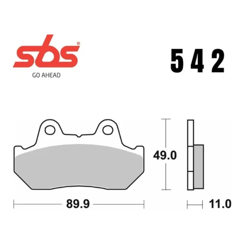 542ls-2. SBS 542LS Rear Brake Pad