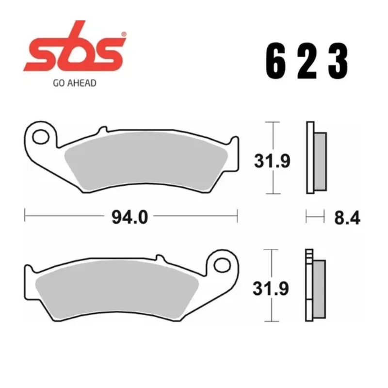 623hf-2. SBS 623HF Rear Brake Pad