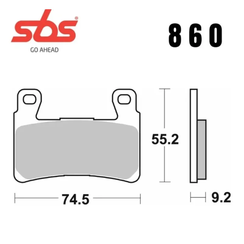 860hhs-2. SBS 860H.HS Front Brake Pad