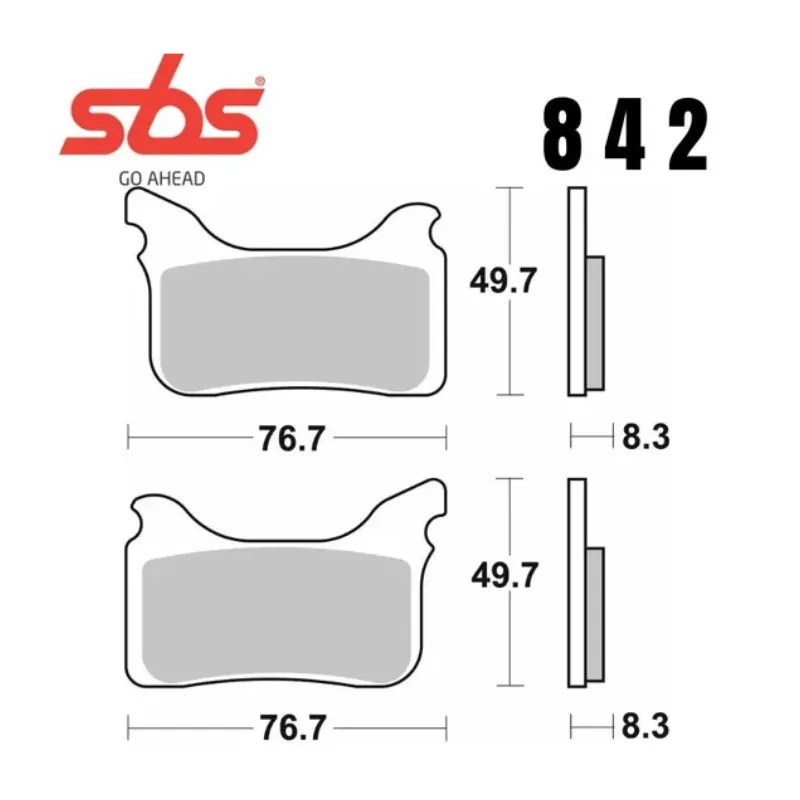 842rsi-2. SBS 842RSI Front Brake Pad