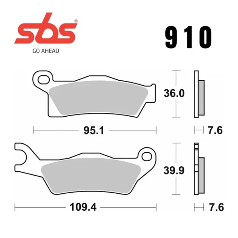 910si-2. SBS 910SI Front/Rear Brake Pad