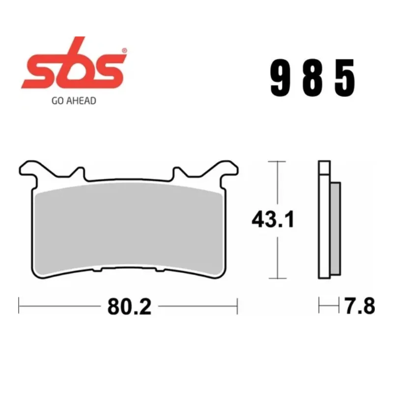 985hs-2. SBS 985HS Front Brake Pad