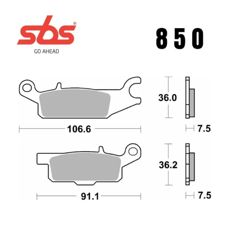 850si-2. SBS 850SI Front Brake Pad