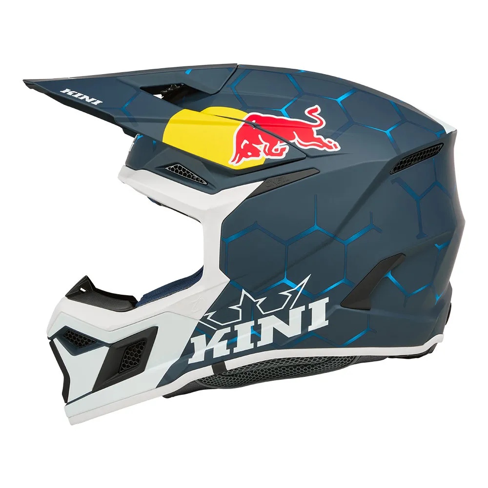 K0603-00_left side_kini_RedBull_Helmet. Kini MX3 1.0 Helmet Red Bull