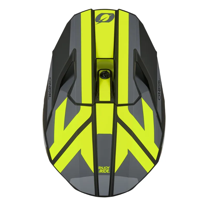 online-3-series-ride-blk-gry-yel-3. Oneal Helmet 3SRS Ride Blk/Gry/Yel