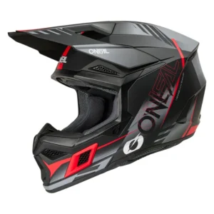online-3-series-haze-blk-gry-red-1. Oneal Helmet 3SRS Haze Blk/Gry/Red