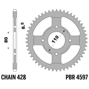 213-R-4597-42#1.jpg. PBR Rear Sprocket 4597-42