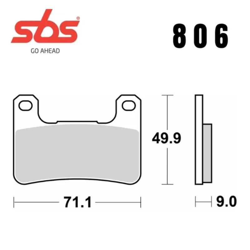 806ds-2. SBS 806DS Race Front Brake Pad